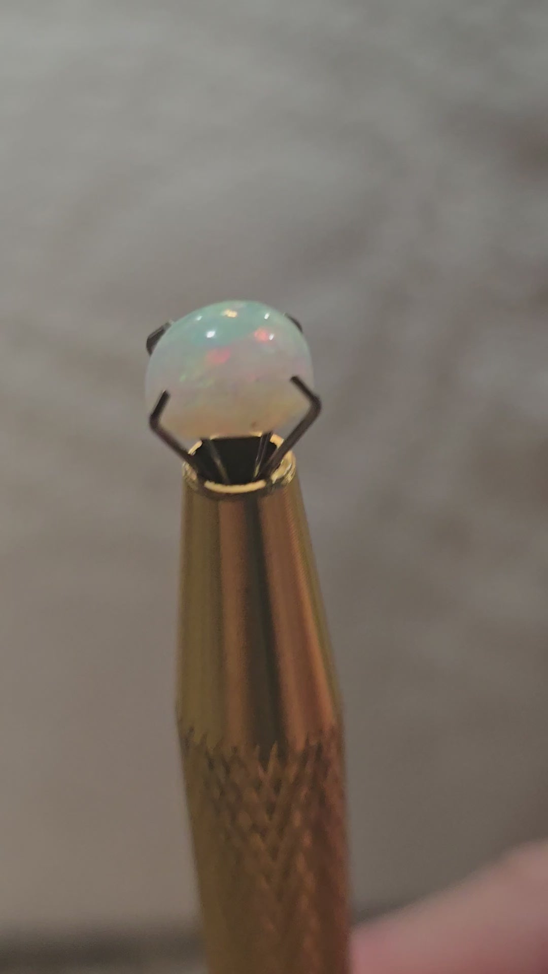 Natural Ethiopian Opal Cabochon – Round | Vibrant Fire