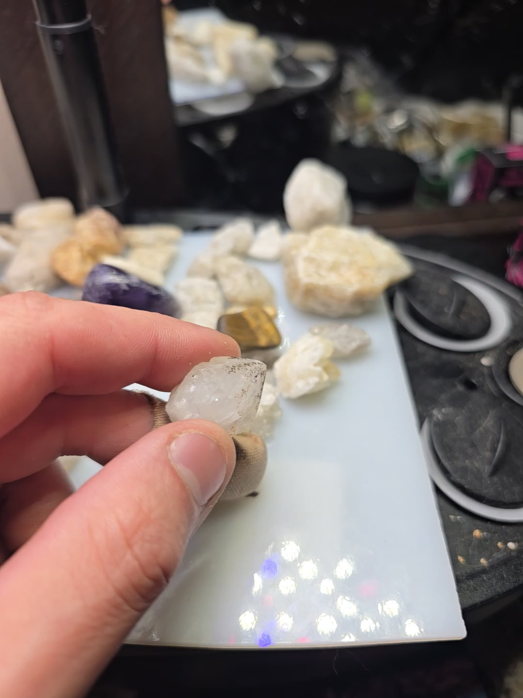 5.7g Clear Quartz Point with Natural Inclusions