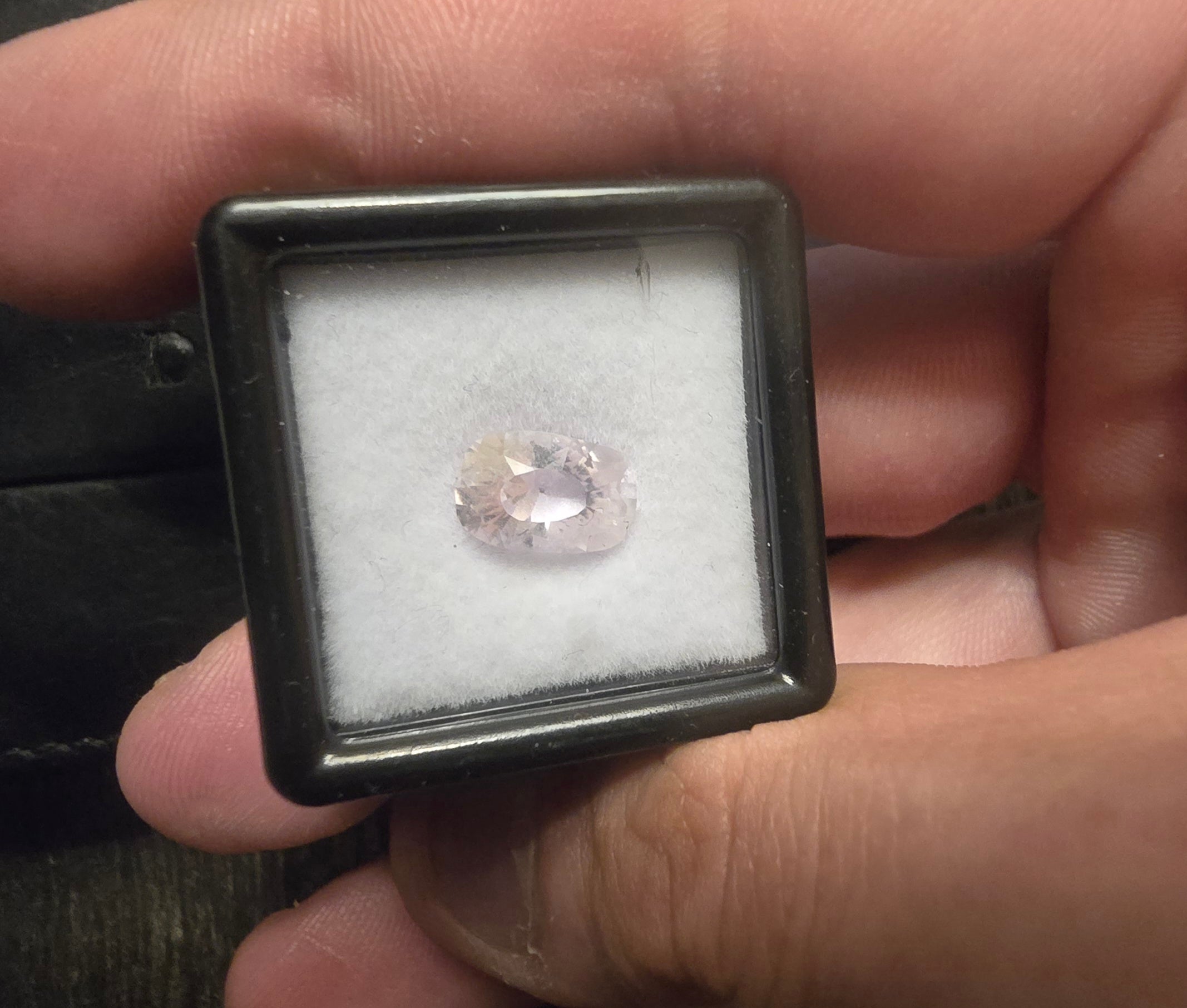 3.5 Ct Natural Kunzite – Hand-Cut, Eye Clean, Soft Pink/Lilac